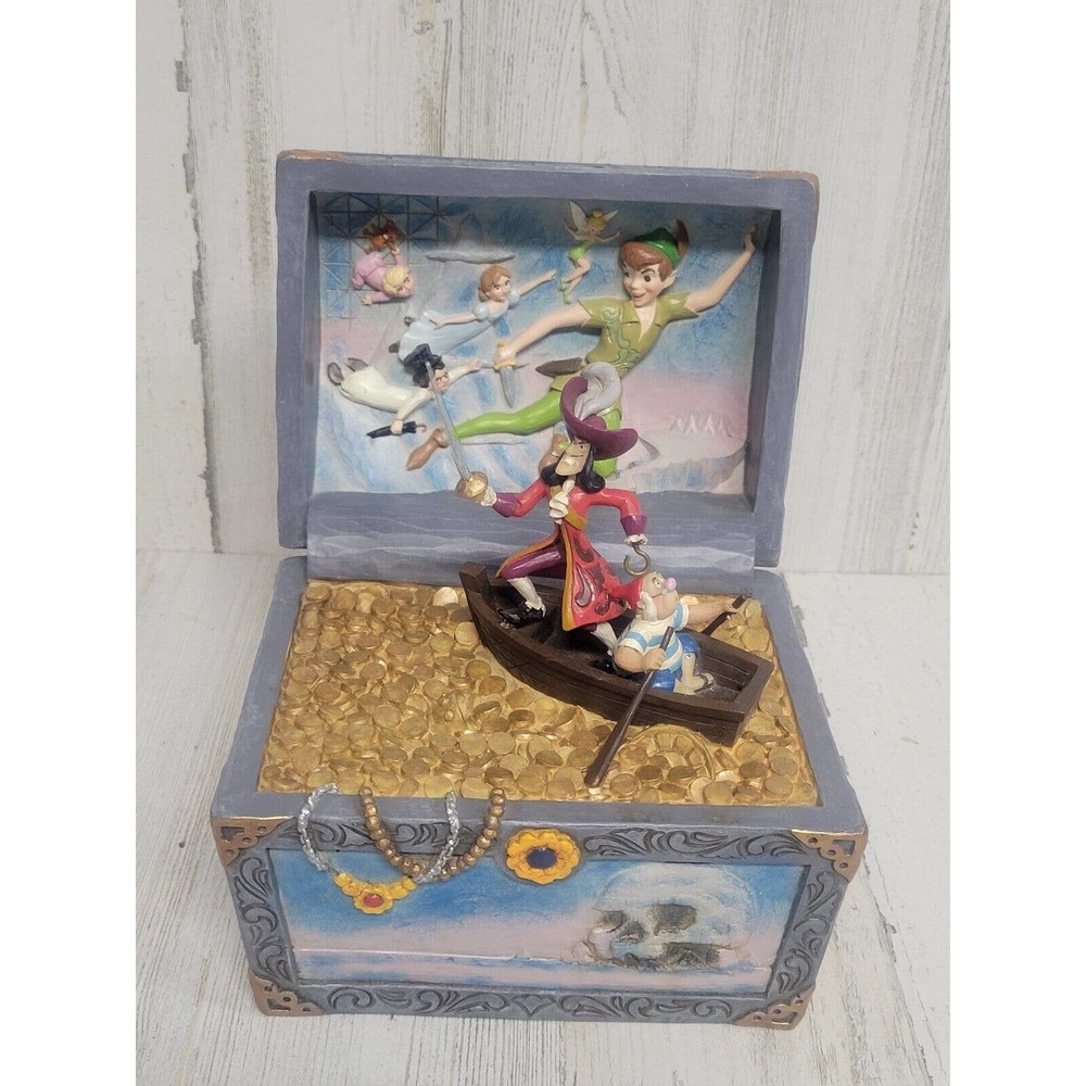Disney Traditions Peter Pan Treasure Chest Scene Figurine